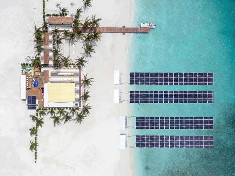 Solárny FV kontajner (plávajúci typ)